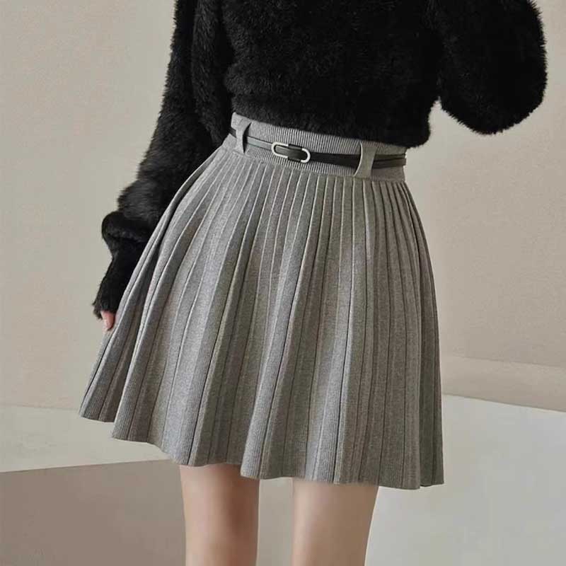 ウールタッチプリーツスカート