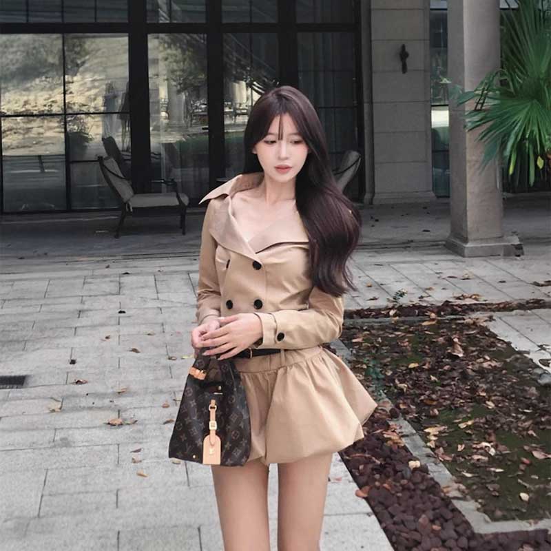 バルーントレンチワンピース