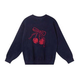 リボンチェリーニット