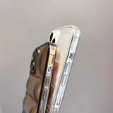 クリアダウンジャケットiPhoneケース