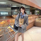 レイヤードシャツスウェット