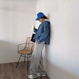 デニムボタンシャツパーカー