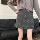 エンドフリルドットタイトスカート