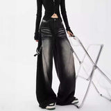 サイドベルトストリートワイドデニム