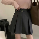 ワイドプリーツベルトスカート