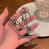 シルバーリボンチェーンネックレス