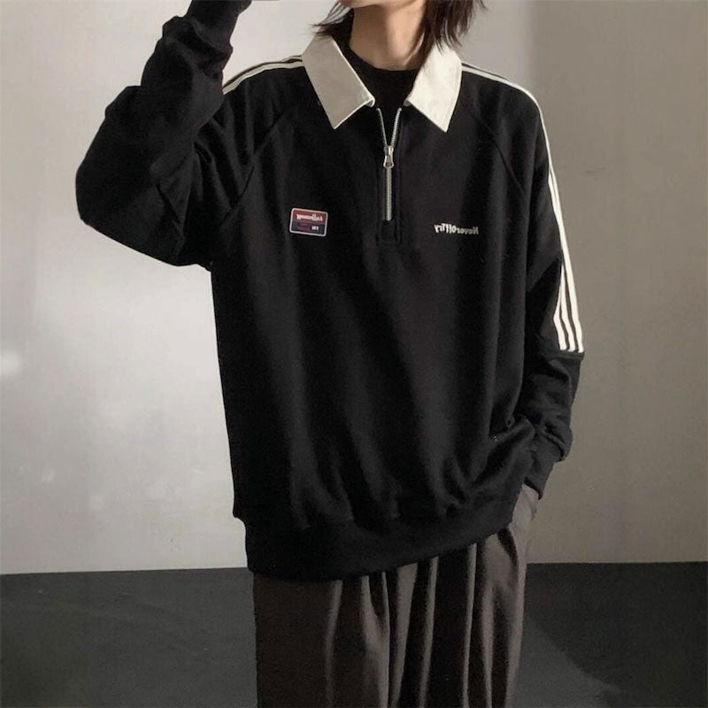 ハーフジップトラックスウェット