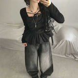 フロントリボンタイチュニック