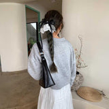 レイヤードフリルリボンヘアピン