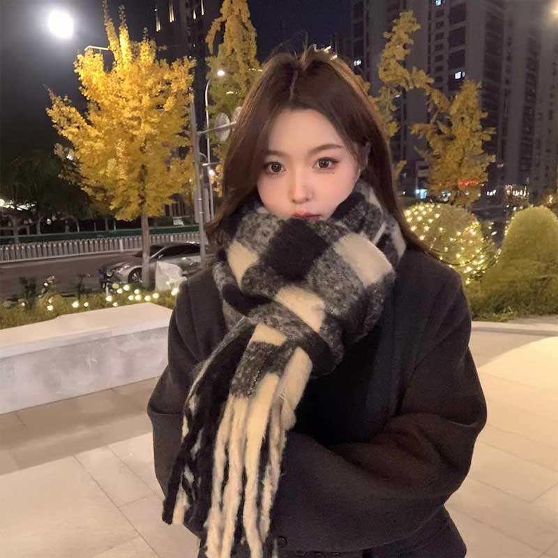 フレーバーギンガムチェックマフラー