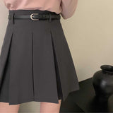 ワイドプリーツベルトスカート