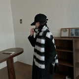 ワンポイントボーダーマフラー