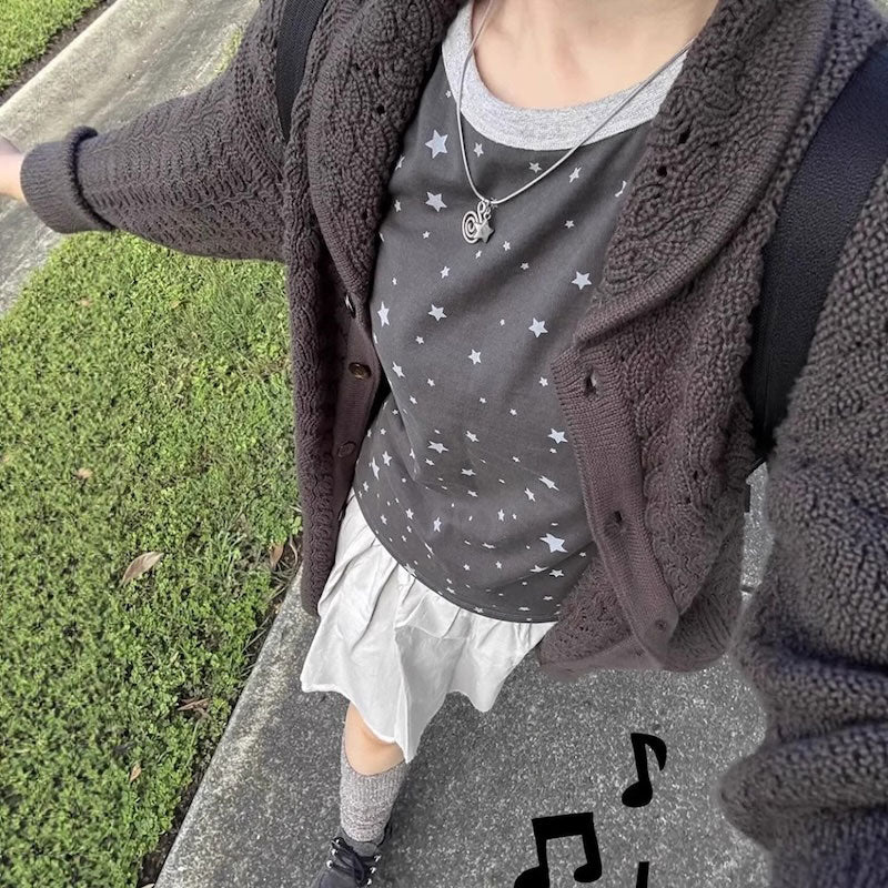 スターパターンリンガーTシャツ