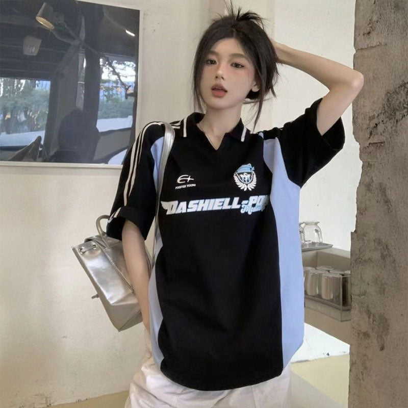 ポロネックオーバーユニTシャツ