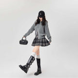 タータンチェックプリーツスカート