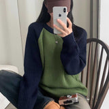 ラグランハイゲージニット