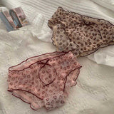 パステルレオパードフリルブラ＆ショーツSET