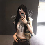 ハートレオパードTシャツ