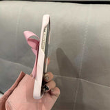 ビッグレザーリボンiPhoneケース