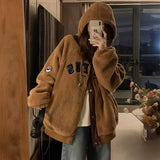 リバーシブルボアジャケットパーカー