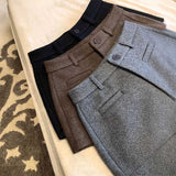 ウールタッチショートパンツ