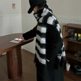 ワンポイントボーダーマフラー