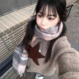 ヴィンテージチェックカラーマフラー