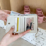 チェックリボンアイコンミニ財布