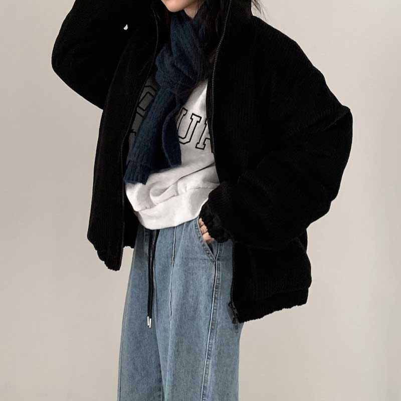 コーデュロイダウンジャケット