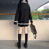 Rロゴエンブレムケーブルセーター