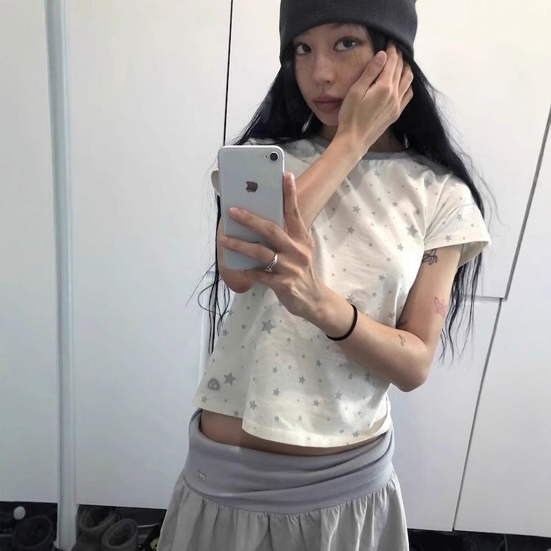 スターパターンリンガーTシャツ