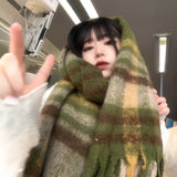 ヴィンテージチェックカラーマフラー