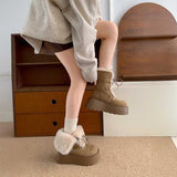 2wayレースアップファームートンブーツ