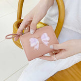 チェックリボンアイコンミニ財布