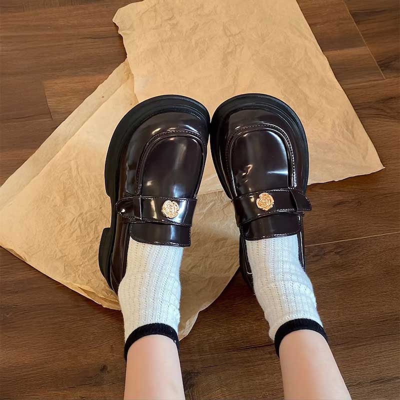 ローズモチーフローファー