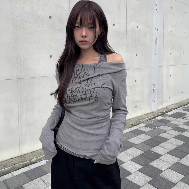 タンクレイヤードオフショルロンT