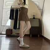 ベルトスウェードタイトスカート