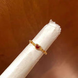 ヴィンテージレッドストーンリング3点SET