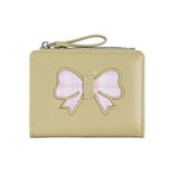 チェックリボンアイコンミニ財布