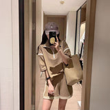 ショルダージップスウェット＆ショートパンツSET