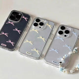 ミニリボンクリアiPhoneケース