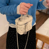 キルティングラインストーンミニバッグ