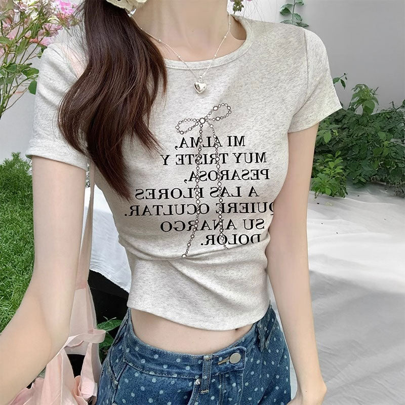 ロックリボンブラックTシャツ
