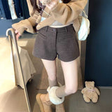 ウールタッチショートパンツ