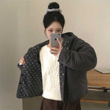 リバーシブルドットボアブルゾン