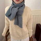 ソフトカラーリブマフラー