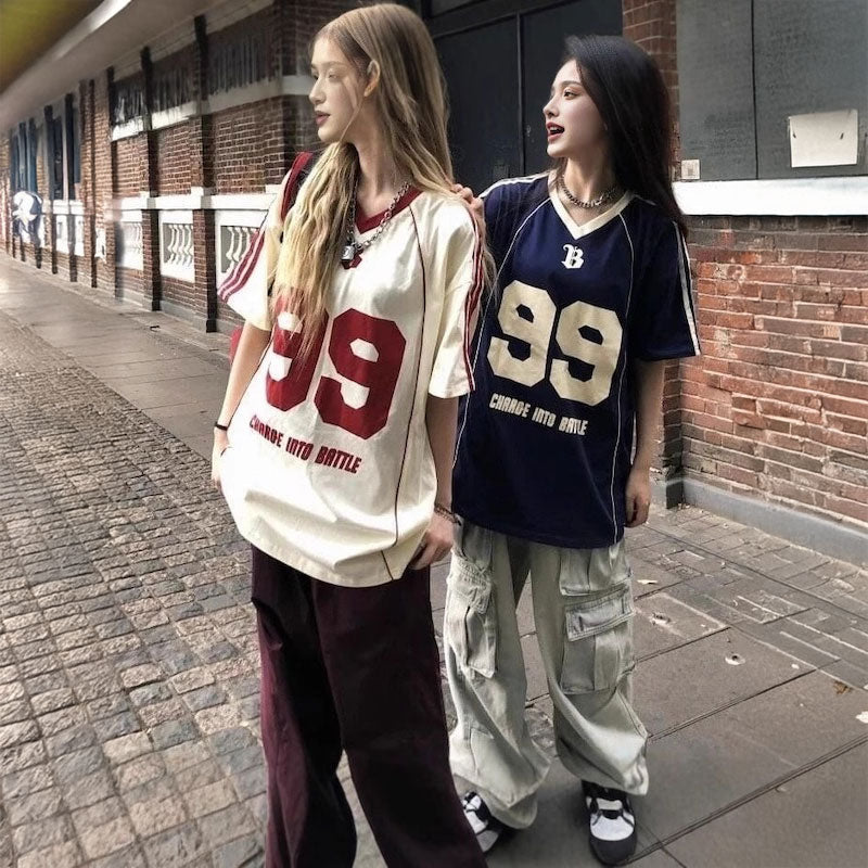 ナンバープリントユニTシャツ