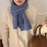 ソフトカラーリブマフラー