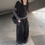 サイドリボンドットスウェットパンツ