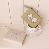 チェックリボンアイコンミニ財布